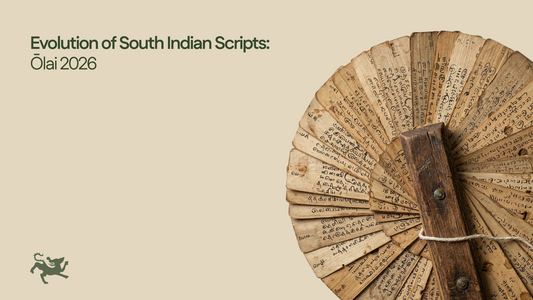 Evolution of South Indian Scripts: Ōlai 2026